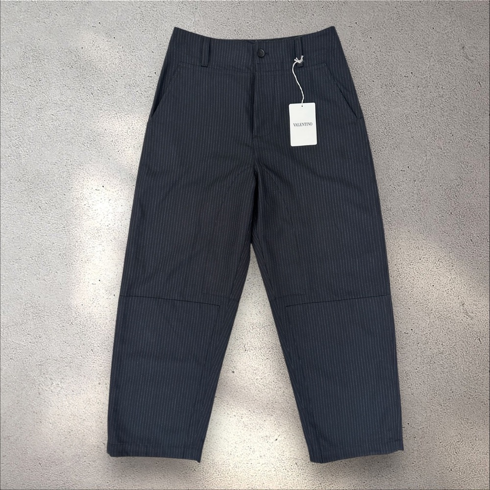 Valentino Pinstripe Workwear Pants